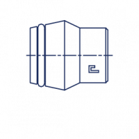 Заглушка V Коническая резьба 24° с уплотнительным кольцом VP - 107304