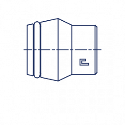 Заглушка V Коническая резьба 24° с уплотнительным кольцом VP - 107318