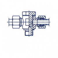 Соединение Banjo J Ввертное T-образное BSP уплотнение тип E в сборе с В3 - 101504