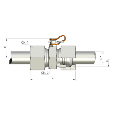 Контрольная точка штепсельная - DKO-L 12x1.5 06 (Т-образ.) 1306000B