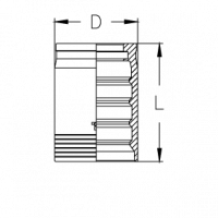 Муфты обжимные CS 4SP/4SH/R13/R15 skive - BSS412