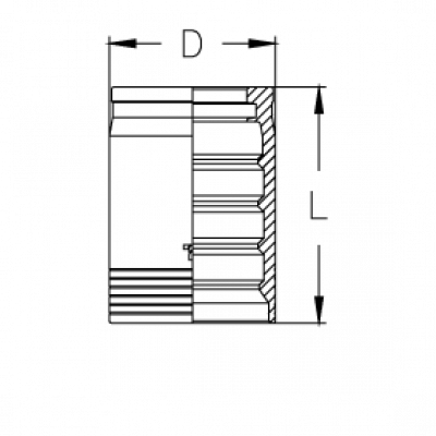 Муфты обжимные CS 4SP/4SH/R13/R15 skive - BSS416