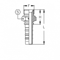 Фитинг серии CS BSP CS конус 60° наружная резьба BS 5200 - ISO 12151-6 - CS1212MG