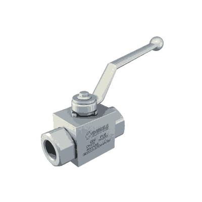 Кран 2-х ходовой шаровый NPT 1/4 DN 06 P=500 GE2NTT VS-BV-2-NPT014-P50