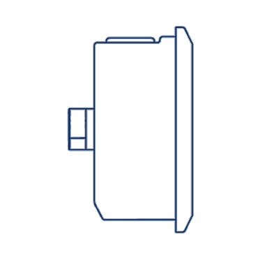 Манометр D63 G1/4 - 160 Bar - осевое подключение VS-ILX6306PBL0/160