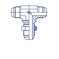 Соединение переборочное PD с развальцовкой 37° Переборочное Т-образное соединение с наружной резьбой - 202301.3