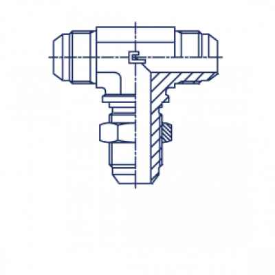 Соединение переборочное PD с развальцовкой 37° Переборочное Т-образное соединение с наружной резьбой - 202301.3