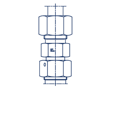 Проходное соединение PNF в сборе с B3 - 606113