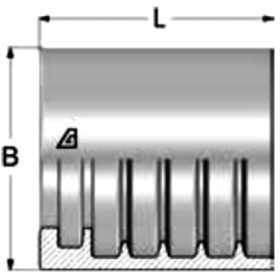 Муфты обжимные AGH для РВД Alfagomma 1SN EN853/857 - H1200AD1-030000