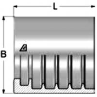 Муфты обжимные AGH для РВД Alfagomma 2SN EN853 - H1200AD2-030000