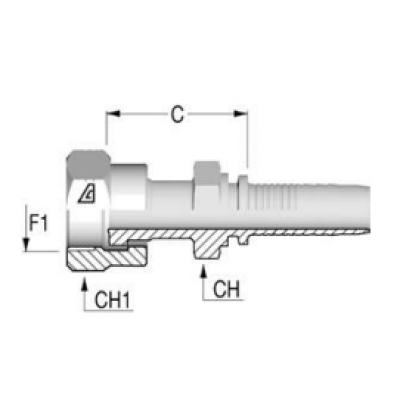 Фитинг для РВД Alfagomma ORFS внутренняя резьба - H1222493-16160M