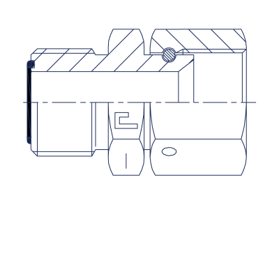 Адаптер А Внутренняя резьба переход на SAE J514 - 403003.3