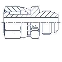 Адаптер А Переход на SAE J514 обжатая гайка - 402901