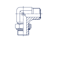 Штуцер ввертной регулируемый FR Угловые BSP 90° уплотнение тип С - 405116