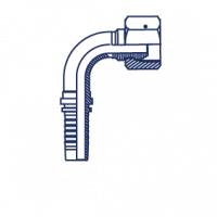 Фитинг для РВД Powermaster DK внутренняя резьба - угол 90° - 20111-27-08T-PM