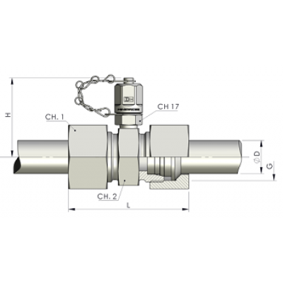 Контрольная точка 16x2 - DKO-S 18x1.5 10 (T-образная, пластик.) S11410000P