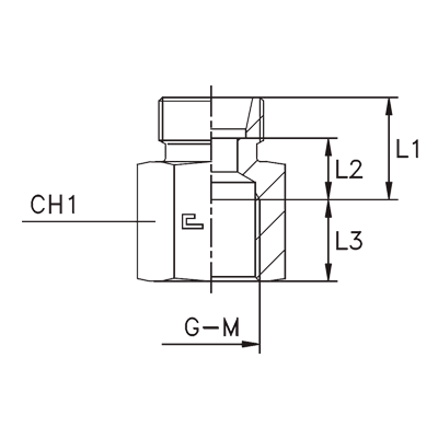 Штуцер ввертной F 24 Прямой метрический - 100817.1
