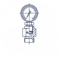 Соединение для подключения измерительных устройств GC, штуцер BSP - 105904.1