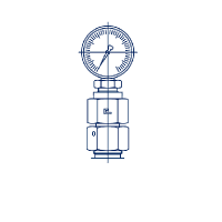 Соединения с гайкой для подключения измерительных устройств с внешней резьбой BSP - 606004