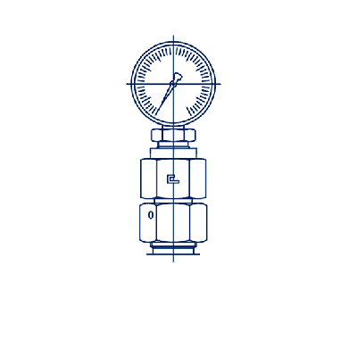 Соединения с гайкой для подключения измерительных устройств с внешней резьбой BSP - 616017