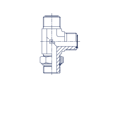 Штуцер ввертной регулируемый FR L-образное UNF уплотнение тип А - 405919