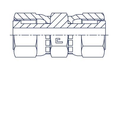 Прямой штуцер обжатая гайка упл. тип H - 403807