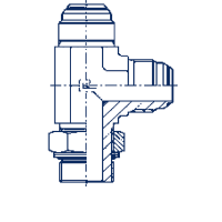 Штуцер ввертной регулируемый FR L-образное метрический, уплотнение тип G - 205101.3