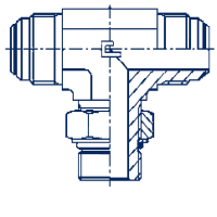 Штуцер ввертной регулируемый FR T-образное BSP, уплотнение тип A - 215326.3