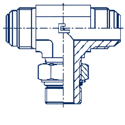 Штуцер ввертной регулируемый FR T-образное BSP, уплотнение тип A - 215311.3