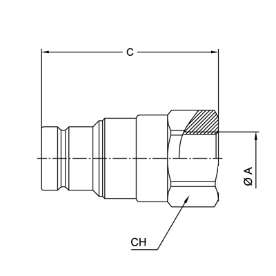 Быстроразъемное соединение Verso FLAT FACE BSP Ниппель - БРС FF FIRG BSP 3/8 - D3/8 Ниппель VERSO - VSFF9538M / VSFF1010M