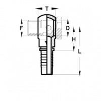Фитинг универсальный CX BANJO метрический - CX0312OM