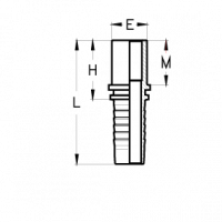 Фитинг универсальный CX BEL DIN 2353 - ISO 8434-1 - CX0306ET