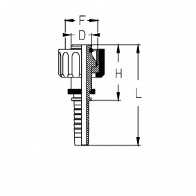 Фитинг универсальный DKF-W WASHCLEANER метрическая внутренняя резьба тип 