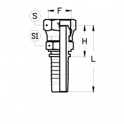 Фитинг для РВД Tieffe JIS 