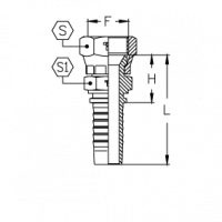 Фитинг для РВД Tieffe JIS 