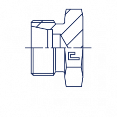 Заглушка V метрический с наружным шестигранником VF - 108023.1