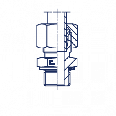 Прямое метрическое, уплотнение тип H в сборе с В4 - 108920.4