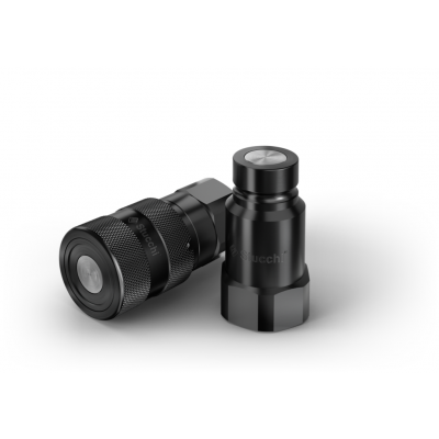 Быстроразъемное соединение БРС STUCCHI FLAT FACE FIRG-Q BSP - БРС FF FIRG-QN BSP 1/2 - D1/2 Ниппель (уплотнение NBR) - 800900007