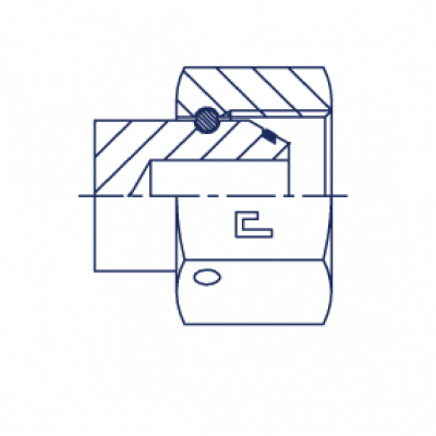 Заглушка V BSP с накидной гайкой - 307907