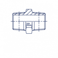 Соединение проходное штуцер-штуцер P Прямой адаптер BSPT - 300101