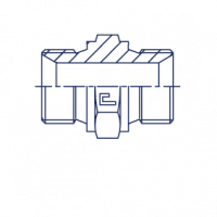 Соединение проходное штуцер-штуцер P Прямой адаптер BSP - 300528