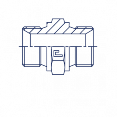 Соединение проходное штуцер-штуцер P Прямой адаптер BSP - 300532