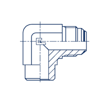 Угол 90° под приварку с наружной резьбой - 217001.3