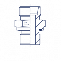 Быстроразъёмное соединение для труб (штуцер) F 24 с уплотнением E по BSP - 100501.1