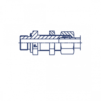 Прямое BSP переборочное уплотнение тип Е в сборе с В3 - 104907