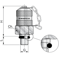 Контрольная точка 16x2 - 08x1 (Ш) o-ring (металл.) S10108X10C