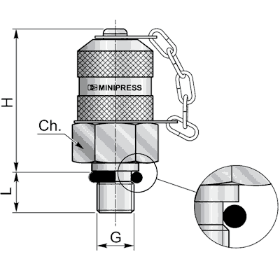 Контрольная точка 16x2 - 08x1 (Ш) o-ring (металл.) S10108X10C
