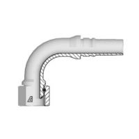 Фитинг для РВД Alfagomma BSP Interlock внутренняя резьба 90 градусов - H1720892-121200