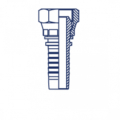 Фитинг BSP с внутренней резьбой и обжатой гайкой POWERMASTER - 22611-02-03-PM