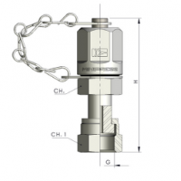 Контрольная точка 16x2 - ORFS (Г) 11/16-16 (накидная гайка, металл.) S115116FSC
